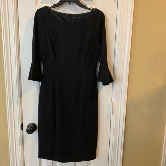 WHBM Flare Arm Classic Black Dress - Picture 1 of 5